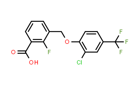2492595-24-9 | 3-[[2-chloro-4-(trifluoromethyl)phenoxy]methyl]-2-fluoro-benzoic acid