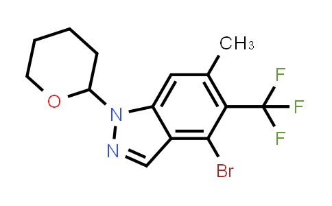 2326524-90-5 | 4-bromo-6-methyl-1-tetrahydropyran-2-yl-5-(trifluoromethyl)indazole