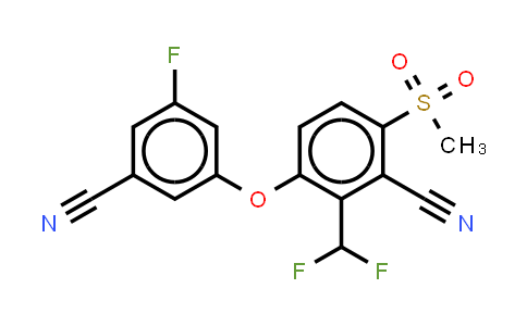 1672663-84-1 | 3-(3-cyano-5-fluoro-phenoxy)-2-(difluoromethyl)-6-methylsulfonyl-benzonitrile