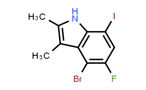 MC861137 | 2725791-03-5 | 4-bromo-5-fluoro-7-iodo-2,3-dimethyl-1H-indole