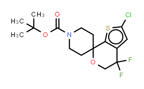 1307248-48-1 | tert-butyl 2'-chloro-4',4'-difluoro-4',5'-dihydrospiro[piperidine-4,7'-thieno[2,3-c]pyran]-1-carboxylate