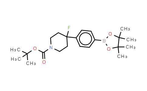 1374342-20-7 | tert-butyl 4-fluoro-4-[4-(tetramethyl-1,3,2-dioxaborolan-2-yl)phenyl]piperidine-1-carboxylate