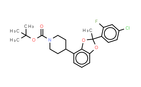 MC861157 | 2401894-40-2 | tert-butyl 4-[2-(4-chloro-2-fluoro-phenyl)-2-methyl-1,3-benzodioxol-4-yl]piperidine-1-carboxylate