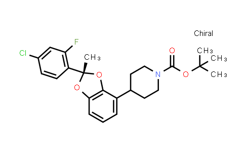 2401894-43-5 | tert-butyl 4-[(2S)-2-(4-chloro-2-fluoro-phenyl)-2-methyl-1,3-benzodioxol-4-yl]piperidine-1-carboxylate