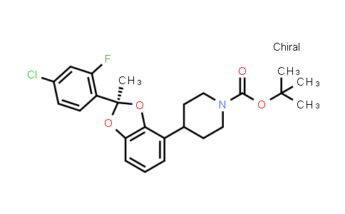 2401894-42-4 | tert-butyl 4-[(2R)-2-(4-chloro-2-fluoro-phenyl)-2-methyl-1,3-benzodioxol-4-yl]piperidine-1-carboxylate