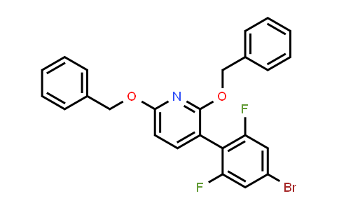 2758532-18-0 | 2,6-dibenzyloxy-3-(4-bromo-2,6-difluoro-phenyl)pyridine