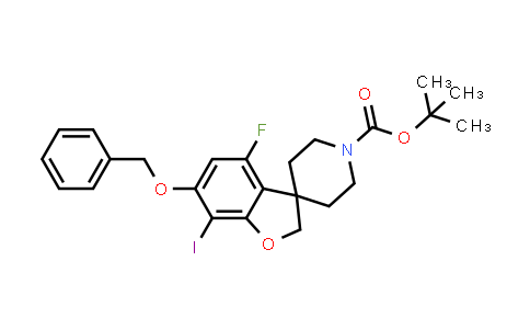 MC861170 | 2940935-64-6 | tert-butyl 6-benzyloxy-4-fluoro-7-iodo-spiro[2H-benzofuran-3,4'-piperidine]-1'-carboxylate