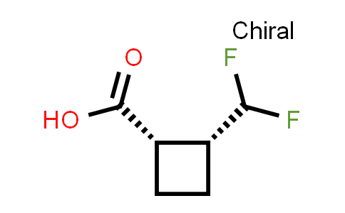MC861215 | 2920179-76-4 | (1S,2R)-2-(difluoromethyl)cyclobutanecarboxylic acid