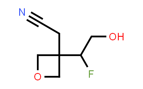 2416174-46-2 | 2-[3-(1-fluoro-2-hydroxy-ethyl)oxetan-3-yl]acetonitrile
