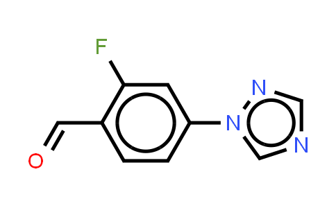 CAS No. 1216592-60-7, 2-fluoro-4-(1H-1,2,4-triazol-1-yl)benzaldehyde