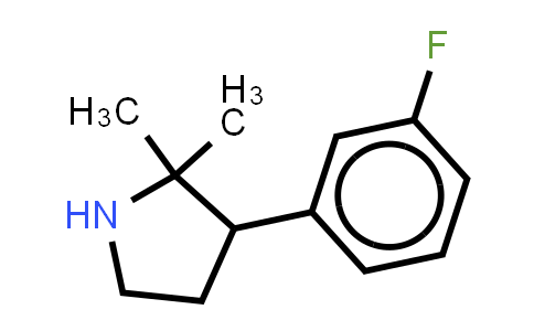 CAS No. 1249142-99-1, 3-(3-fluorophenyl)-2,2-dimethylpyrrolidine