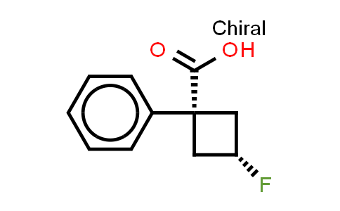 CAS No. 1932650-51-5, cis-3-fluoro-1-phenyl-cyclobutanecarboxylic acid