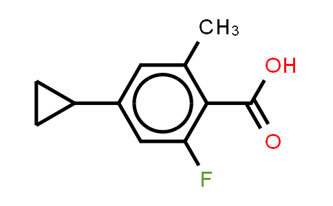 CAS No. 1936621-69-0, 4-cyclopropyl-2-fluoro-6-methylbenzoic acid