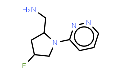 CAS No. 1823412-20-9, 1-[4-fluoro-1-(pyridazin-3-yl)pyrrolidin-2-yl]methanamine