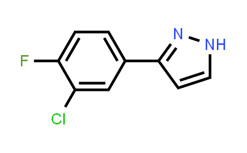 CAS No. 154258-78-3, 3-(3-chloro-4-fluoro-phenyl)-1H-pyrazole