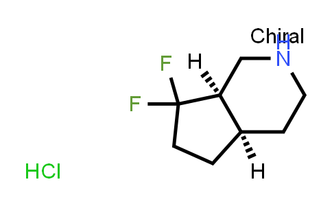 DY861571 | 2940873-11-8 | (4aR,7aR)-7,7-difluoro-1,2,3,4,4a,5,6,7a-octahydrocyclopenta[c]pyridine;hydrochloride