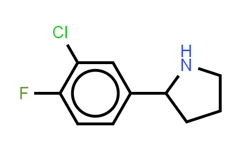 CAS No. 298690-78-5, 2-(3-chloro-4-fluorophenyl)pyrrolidine