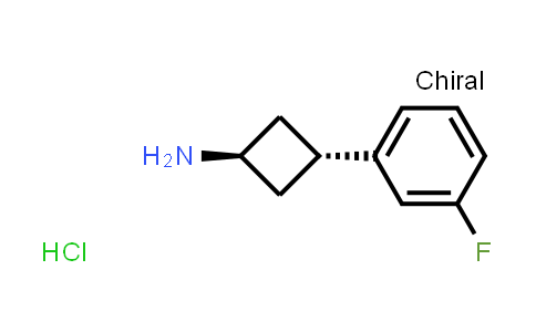 CAS No. 1807939-75-8, trans-3-(3-fluorophenyl)cyclobutanamine;hydrochloride