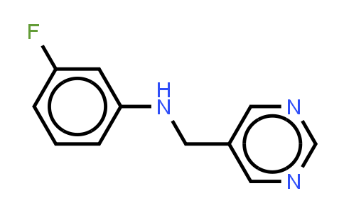 CAS No. 1344208-79-2, 3-fluoro-N-[(pyrimidin-5-yl)methyl]aniline