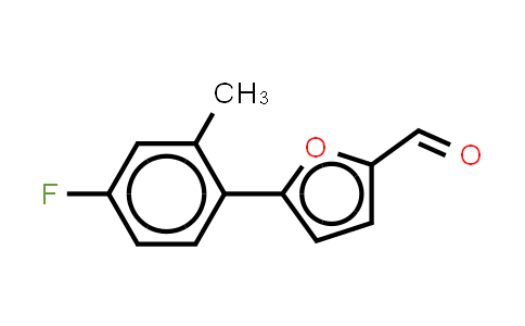 CAS No. 1001010-58-7, 5-(4-fluoro-2-methylphenyl)furan-2-carbaldehyde