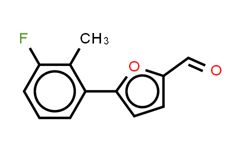 CAS No. 1251392-87-6, 5-(3-fluoro-2-methylphenyl)furan-2-carbaldehyde
