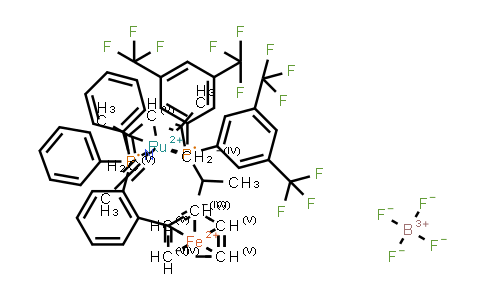 MC861704 | 1021494-95-0 | 钌(1+),(乙酰腈)[(1S)-1-[(1R)-1-[二[3,5-二(三氟甲基)苯基]膦基-κP]乙基]-2-[2-(二苯基膦基-κP)苯基]二茂铁][(1,2,3,4,5-η)-2,4-二甲基-2,4-戊二烯-1-基]-,四氟硼酸盐
