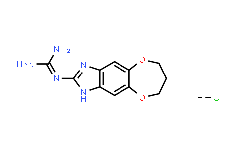 1052544-48-5 | 2-(7,8-Dihydro-1h,6h-[1,4]dioxepino[2',3':4,5]benzo[1,2-d]imidazol-2-yl)guanidine hydrochloride