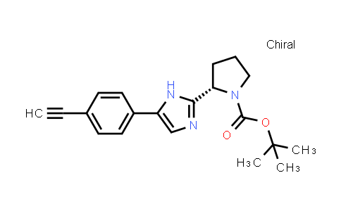 1228968-41-9 | (S)-2-(5-(4-乙炔基苯基)-1H-咪唑-2-基)吡咯烷-1-羧酸叔丁酯