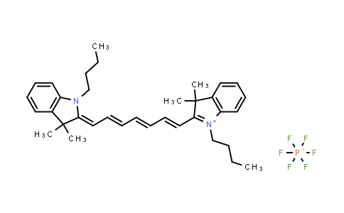 134339-08-5 | 1-Butyl-2-((1E,3E,5E,7Z)-7-(1-butyl-3,3-dimethylindolin-2-ylidene)hepta-1,3,5-trien-1-yl)-3,3-dimethyl-3H-indol-1-ium hexafluorophosphate(V)