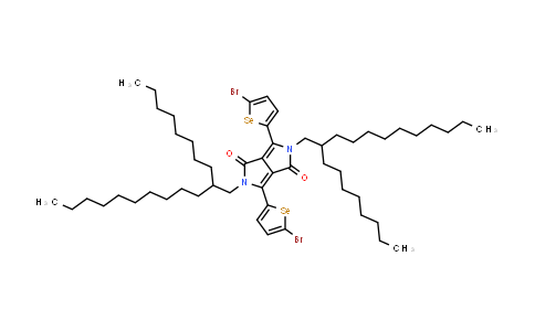 DY861963 | 1370512-50-7 | 6-双(5-溴代苯-2-基)-2,5-二氢-2,5-双(2-辛基十二烷基)吡咯并[3,4-c]吡咯-1,4-二酮