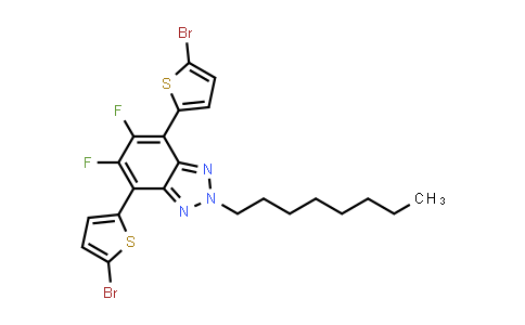MC861985 | 1393528-99-8 | 4,7-Bis(5-bromothiophen-2-yl)-5,6-difluoro-2-octyl-2H-benzo[d][1,2,3]triazole