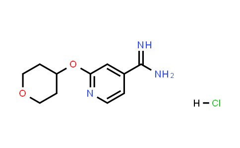 CAS No. 1394041-45-2, 2-[(tetrahydro-2H-pyran-4-yl)oxy]-4-Pyridinecarboximidamide, hydrochloride (1:1)