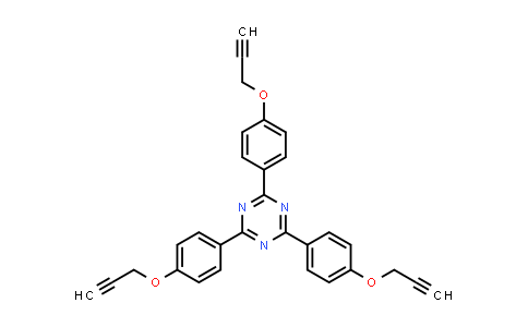 MC861990 | 1395348-29-4 | 2,4,6-三(4-(丙-2-炔-1-氧基)苯基)-1,3,5-三嗪