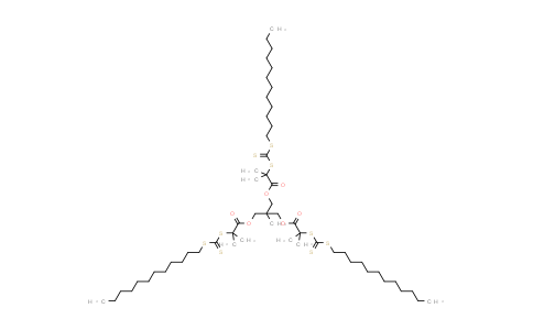 1435934-51-2 | 2-((((2-(((十二烷基硫基)硫代硫基)硫基)-2-甲基丙酰基)氧基)甲基)-2-甲基丙烷-1,3-二基双（(2-(((十二烷基硫基)硫代羰基)硫基)-2-丙酸甲酯)