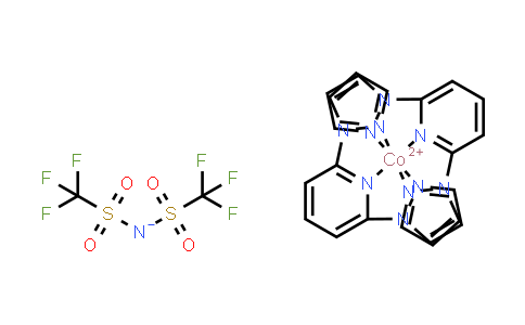 MC862039 | 1447938-66-0 | Cobalt(2+), bis[2,6-di(1H-pyrazol-1-yl-κN2)pyridine-κN]-, (OC-6-11′)-, salt with 1,1,1-trifluoro-N-[(trifluoromethyl)sulfonyl]methanesulfonamide (1:2)