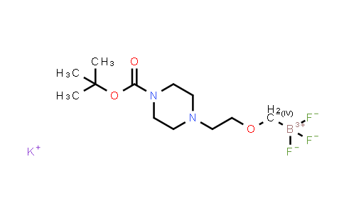 MC862047 | 1452383-14-0 | Potassium 2-(4-(N-Boc)-piperazin-1-yl)ethoxymethyltrifluoroborate