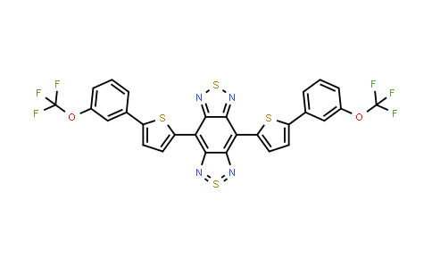MC862052 | 1458041-70-7 | 2λ4δ2-Benzo[1,2-c:4,5-c′]bis[1,2,5]thiadiazole, 4,8-bis[5-[3-(trifluoromethoxy)phenyl]-2-thienyl]-