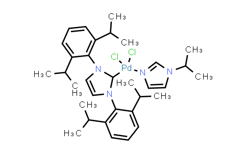 MC862090 | 1537172-99-8 | Palladium, [1,3-bis[2,6-bis(1-methylethyl)phenyl]-1,3-dihydro-2H-imidazol-2-ylidene]dichloro[1-(1-methylethyl)-1H-imidazole-κN3]-, (SP-4-1)-