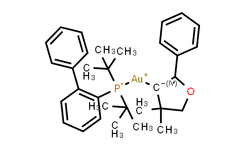 1580548-40-8 | [[1,1′-Biphenyl]-2-ylbis(1,1-dimethylethyl)phosphine](4,5-dihydro-4,4-dimethyl-2-phenyl-3-furanyl)gold