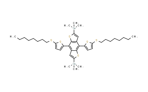 MC862127 | 1612759-76-8 | (4,8-Bis(5-(octylthio)thiophen-2-yl)benzo[1,2-b:4,5-b']dithiophene-2,6-diyl)bis(trimethylstannane)