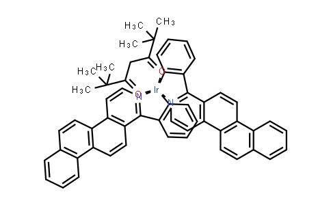 1620789-09-4 | Bis[2-(naphth[2,1-f]isoquinolin-1-yl-κN)phenyl-κC](2,2,6,6-tetramethyl-3,5-heptanedionato-κO3,κO5)iridium