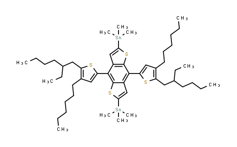 1627681-05-3 | (4,8-双(5-(2-乙基己基)-4-己基噻吩-2-基)苯并[1,2-b:4,5-b']二噻吩-2,6-二基)双(三甲基锡烷)