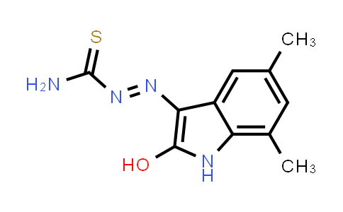 17765-88-7 | 2-(2-Hydroxy-5,7-dimethyl-1H-indol-3-yl)diazene-1-carbothioamide