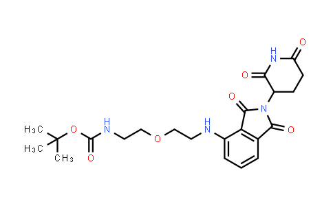 MC862352 | 2154342-17-1 | (2-(2-((2-(2,6-二氧哌啶-3-基)-1,3-二氧异吲哚啉-4-基)氨基)乙氧基)乙基)氨基甲酸叔丁酯