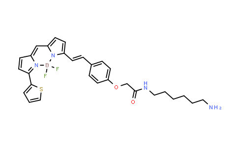 MC862364 | 2183472-99-1 | Boron, [N-(6-aminohexyl)-2-[4-[2-[5-[[5-(2-thienyl)-2H-pyrrol-2-ylidene-κN]methyl]-1H-pyrrol-2-yl-κN]ethenyl]phenoxy]acetamidato]difluoro-, (T-4)-