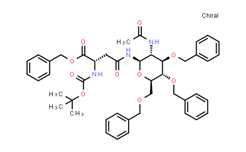 219968-28-2 | Nω-(2-乙酰氨基-3,4,6-三-O-苄基-2-脱氧-β-D-吡喃葡萄糖酰基)-Nα-(叔丁氧羰基)-L-天冬酰胺苄酯