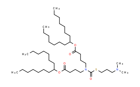 MC862380 | 2230647-37-5 | 4,4'-((((3-(二甲基氨基)丙基)硫基)羰基)氮杂二基)二丁酸二(十五烷-8-基)酯