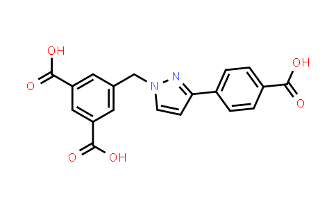 MC862383 | 2231300-36-8 | 5-[(3-(4-Carboxyphenyl)-1H-pyrazol-1-yl)methyl]isophthalic acid