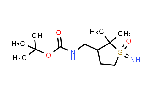 2243512-11-8 | Tert-butyl N-[(1-imino-2,2-dimethyl-1-oxo-thiolan-3-yl)methyl]carbamate