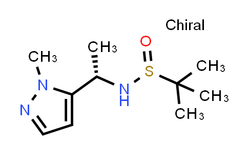MC862460 | 2381816-96-0 | (R)-2-methyl-N-((S)-1-(1-methyl-1H-pyrazol-5-yl)ethyl)propane-2-sulfinamide
